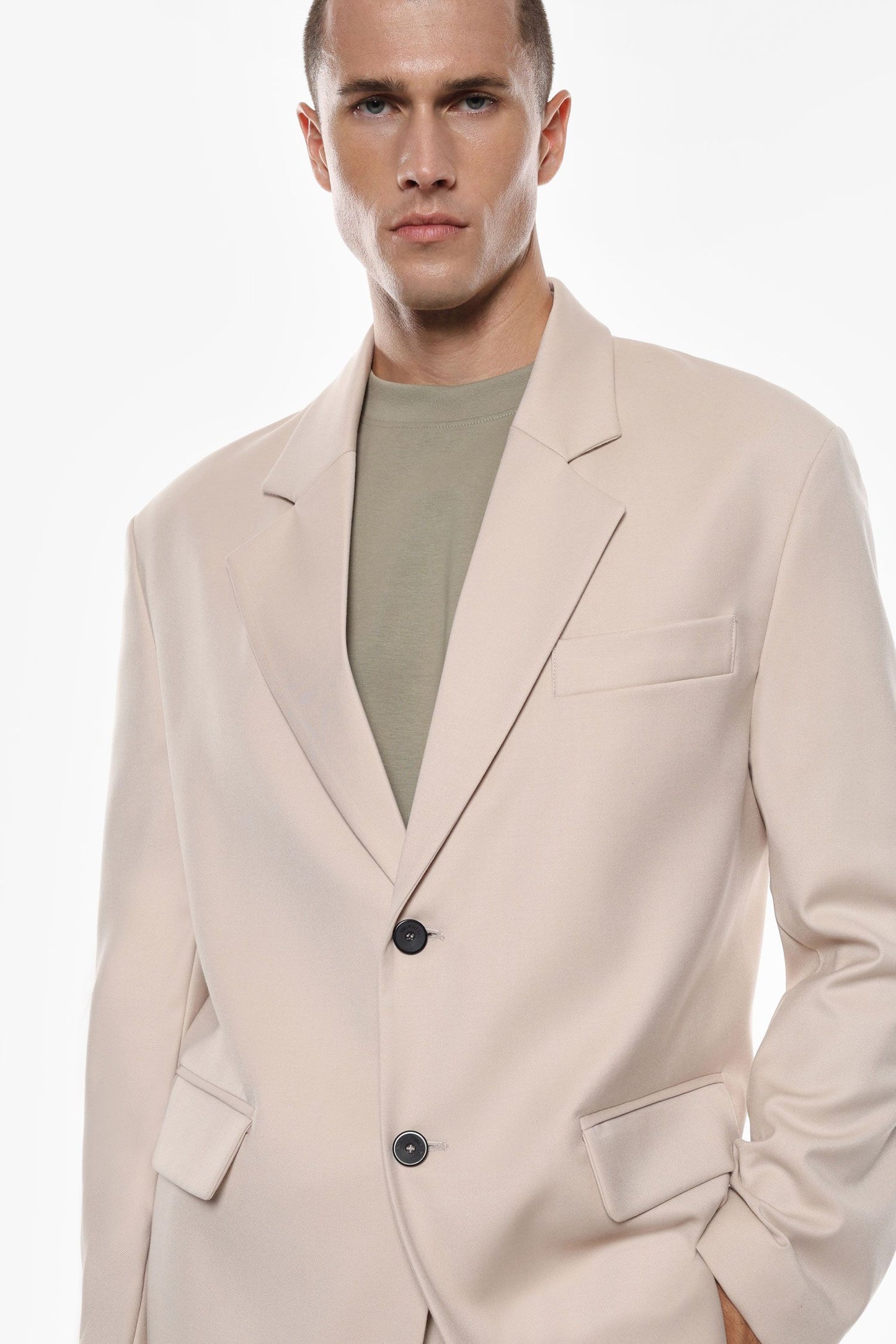 IMPERIAL FASHION DOUBLE BREASTED OVERSIZED BLAZER