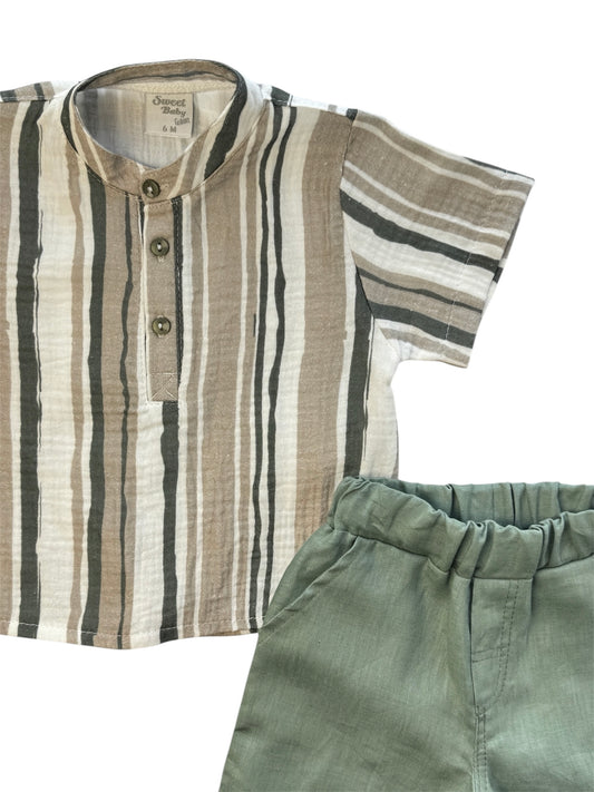 SWEET BABY MAO SHIRT SET