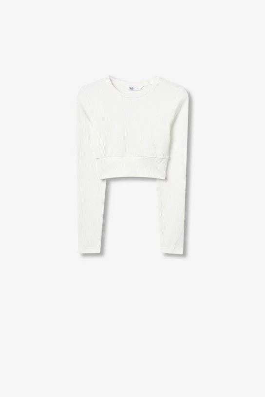 TIFFOSI DRAPED CROPPED T SHIRT