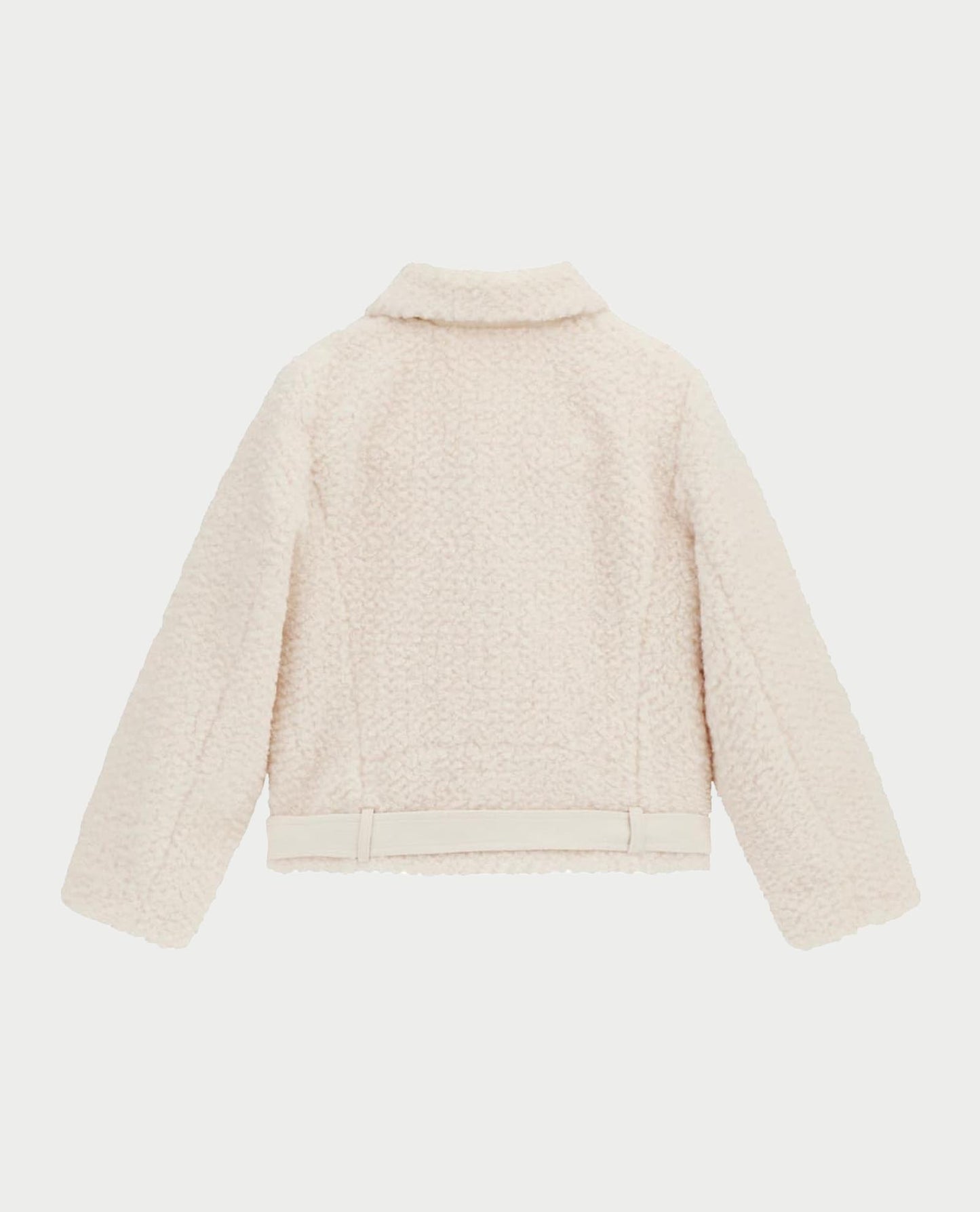 GUESS GIRLS' FAUX SHEEPSKIN JACKET