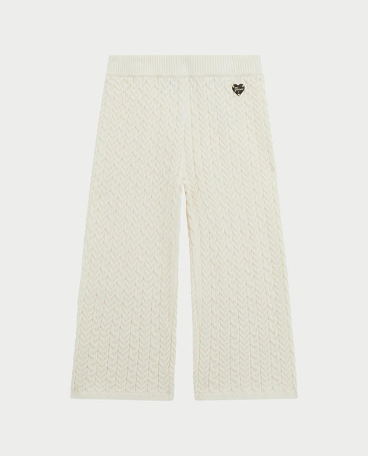 GUESS WIDE LEG KNITTED PANTS