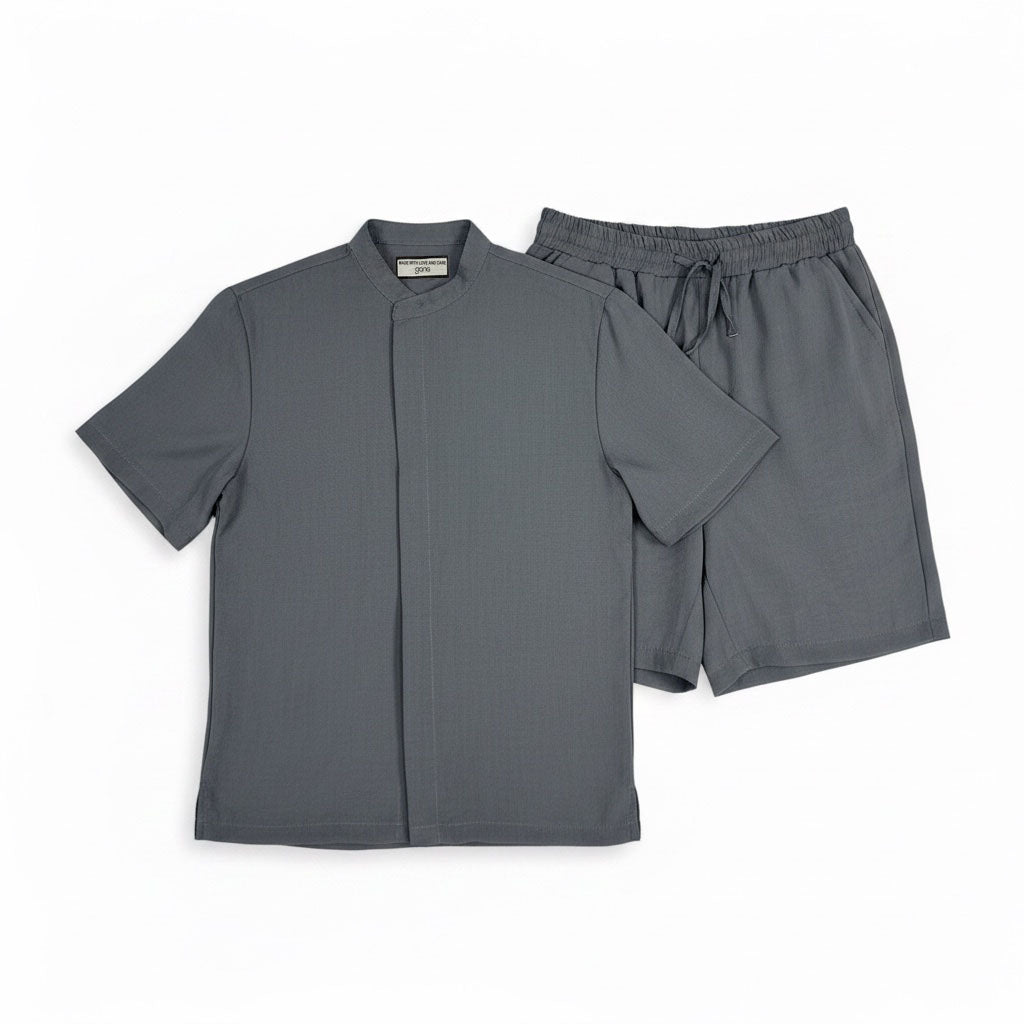 GANG KIDS ROUND COLLAR T SHIRT & SHORTS SET