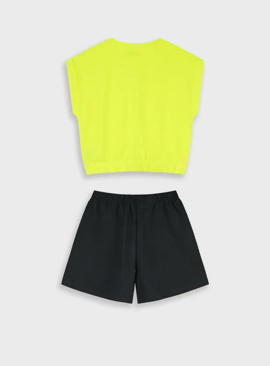 ENERGIERS GIRLS SLEEVELESS TOP & SHORTS SET