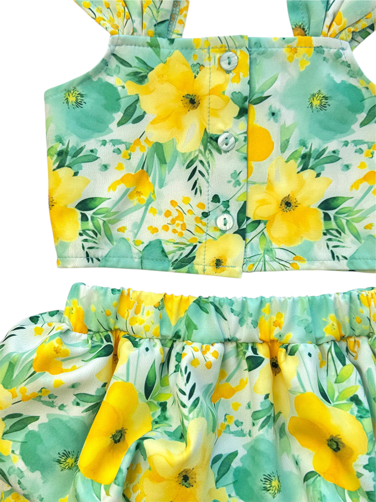 SWEET BABY PRINTED SET WITH BALLOON SKIRT AND TOP