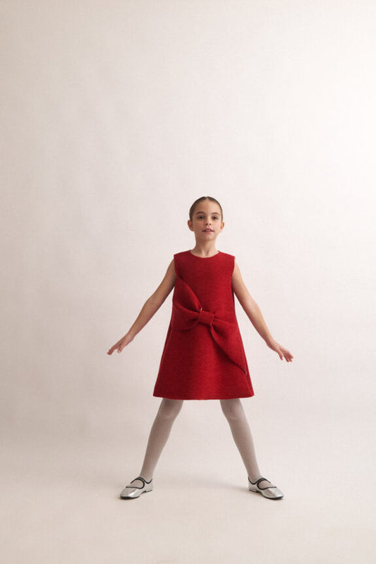 TWO IN A CASTLE THE RED BOW NEOPRENE DRESS