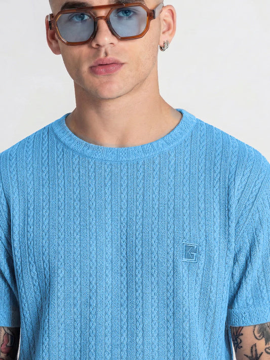 GIANNI KAVANAGH TEXTURED T SHIRT
