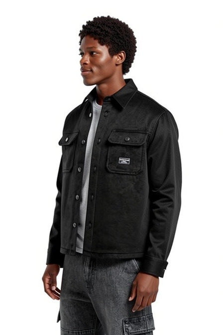 GUESS JEANS WOOL BLEND OVERSHIRT