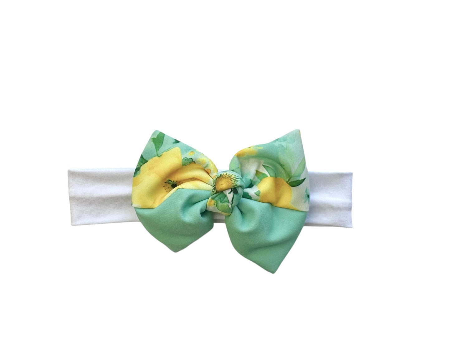 SWEET BABY RIBBON WITH FLORAL INFLATABLE BOW