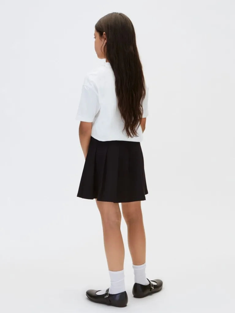 CALVIN KLEIN KIDS PUNTO MILANO PLEATED SKIRT