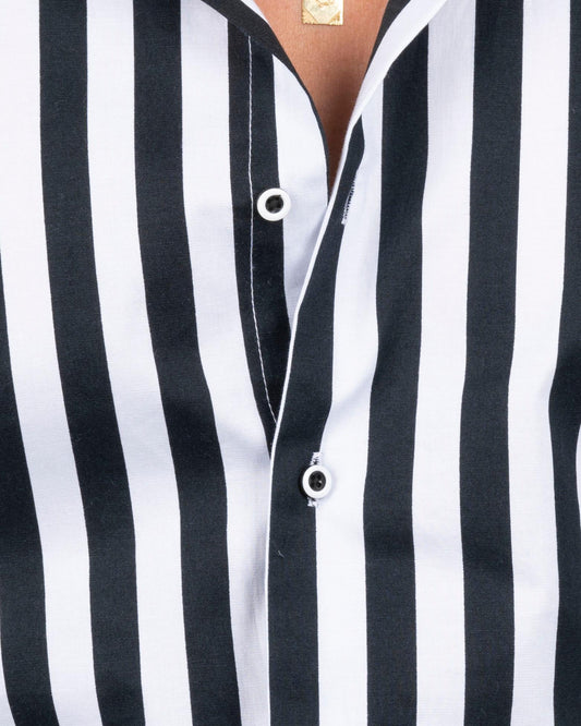 DEZIGN SUITS STRECH COTTON STRIPED SHIRT