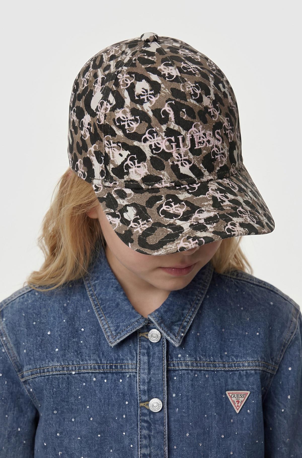 GUESS KIDS ALLOVER PRINT BASEBALL CAP
