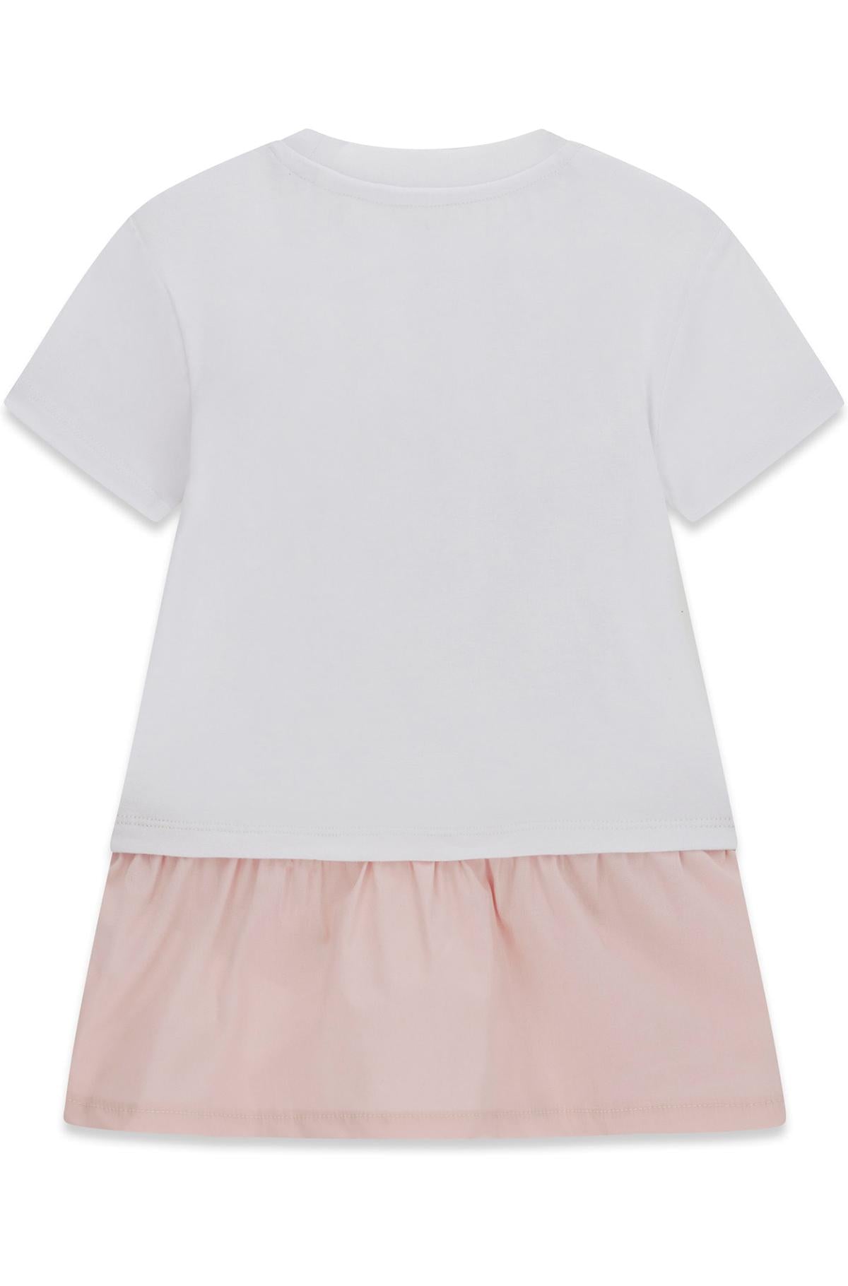 GUESS KIDS MIXED FABRIC DRESS