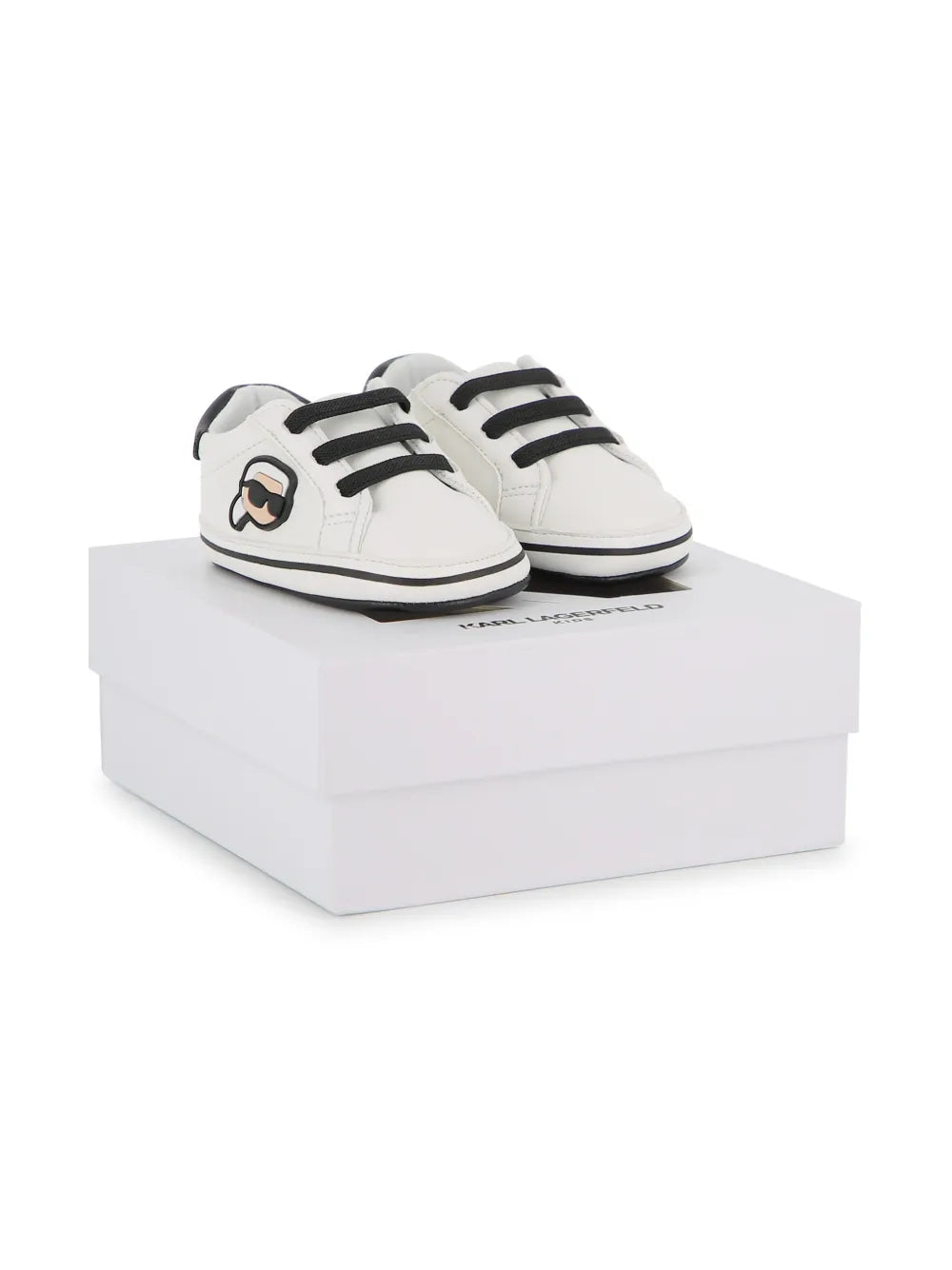 KARL LAGERFELD KIDS TWO-TONE SNEAKERS