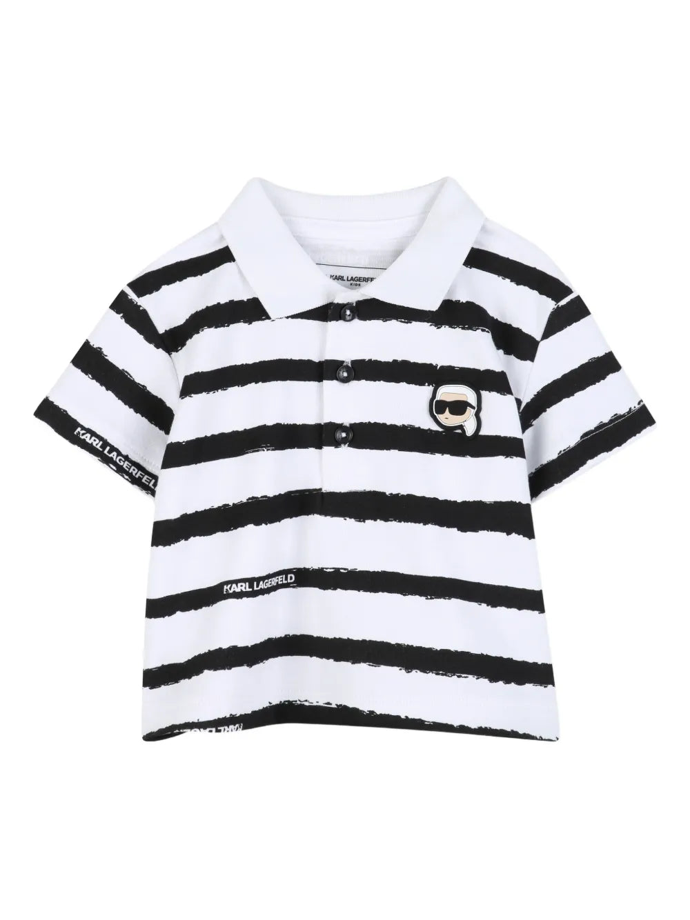 KARL LAGERFELD KIDS IKONIK KARL STRIPED SHORTS SET