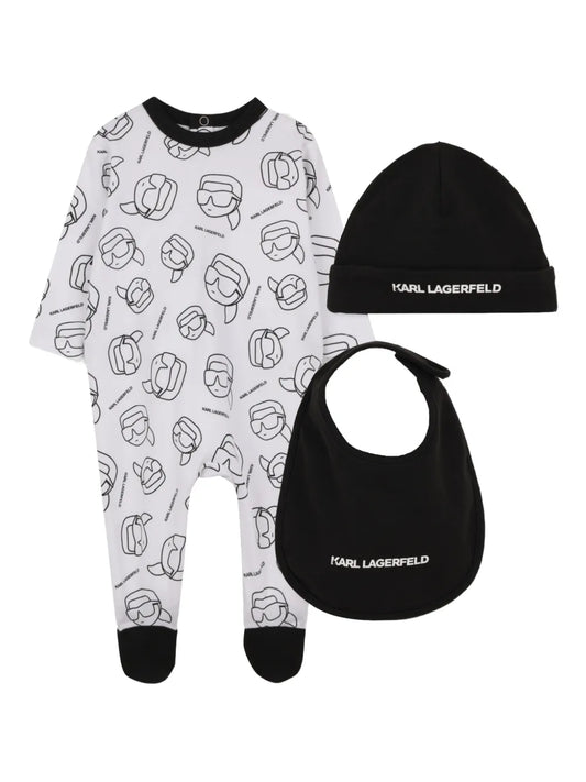 KARL LAGERFELD KIDS IKONIK KARL BABYGROW SET