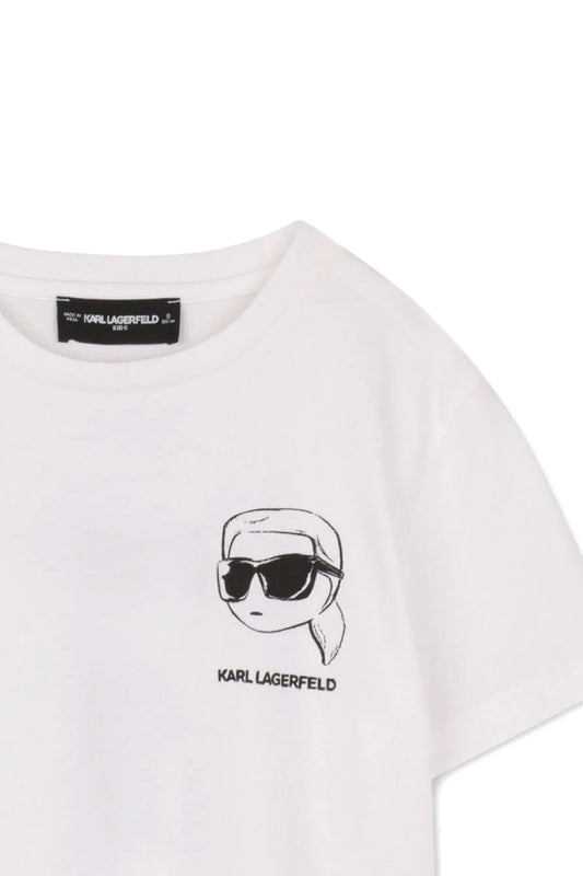 KARL LAGERFELD BOYS IKONIK KARL LOGO T-SHIRT