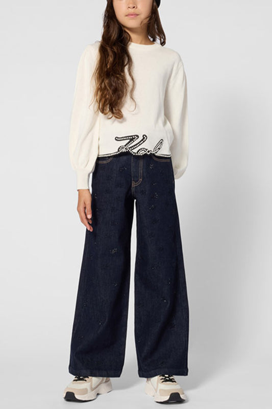 KARL LAGERFELD GIRLS RHINESTONES SWEATSHIRT