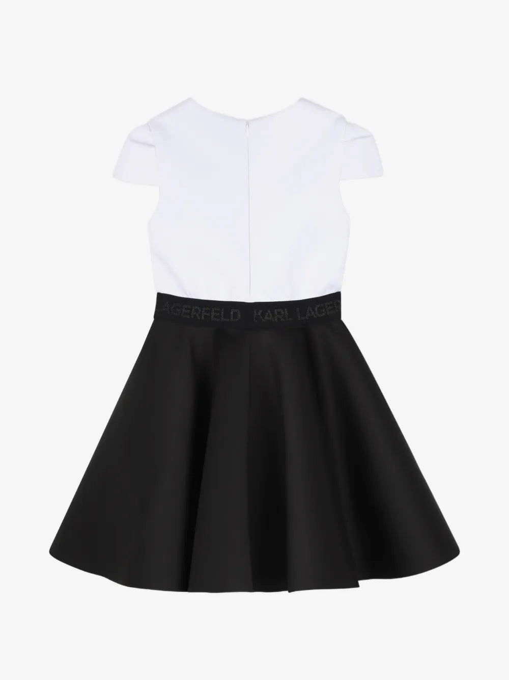 KARL LAGERFELD GIRLS RHINESTONES FLARED DRESS