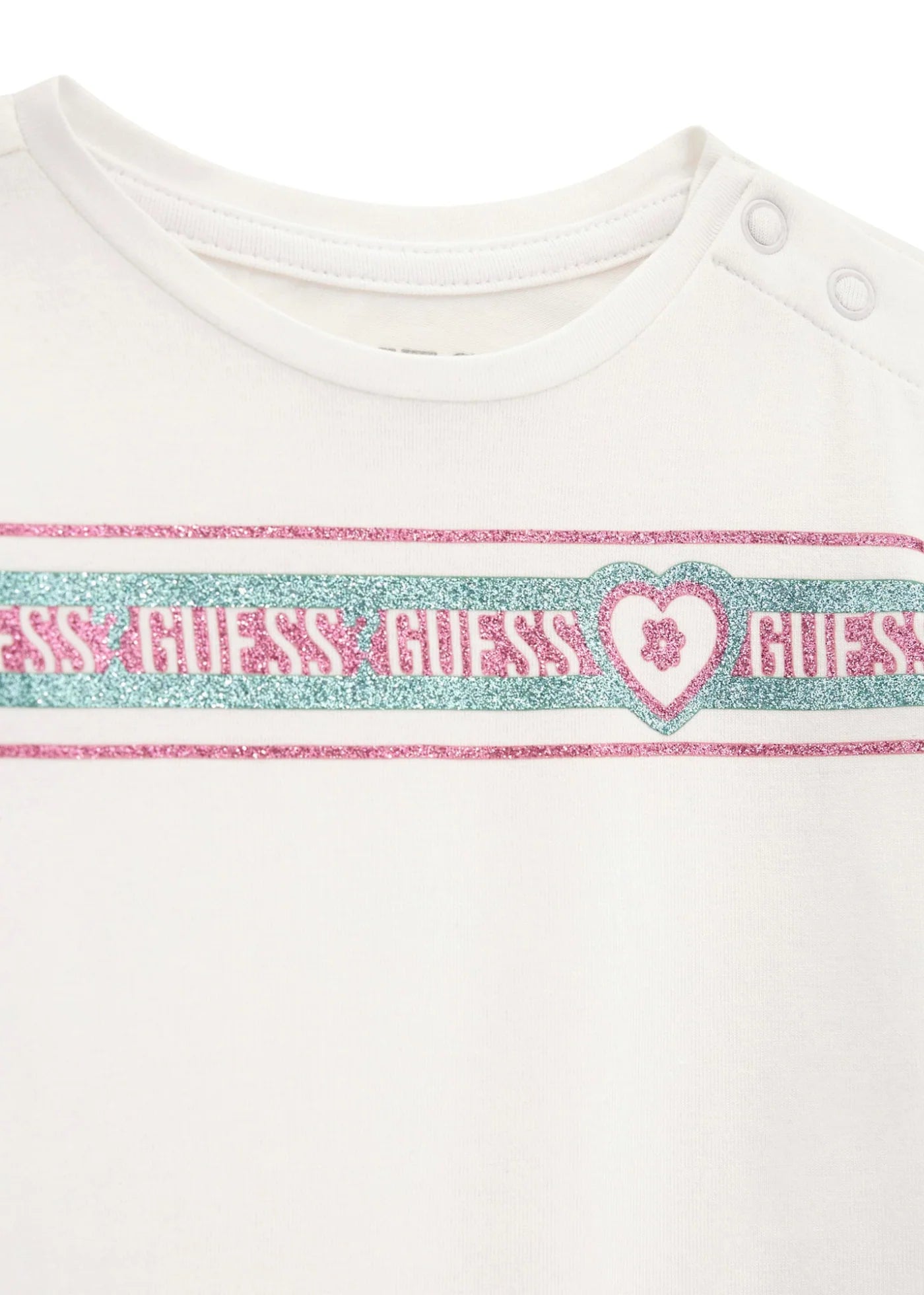 GUESS GIRLS EMBROIDERED T SHIRT