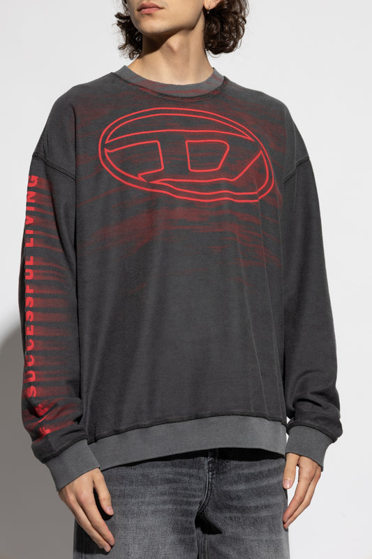 DIESEL S-BOXT T1 D OVAL SWEATSHIRT