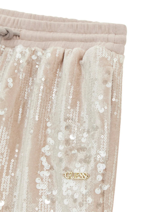 GUESS JEANS SEQUINS WIDE LEG PANTS