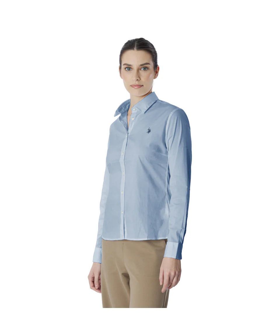 U.S POLO ASSN WOMAN DEB STRETCH POPLIN SHIRT