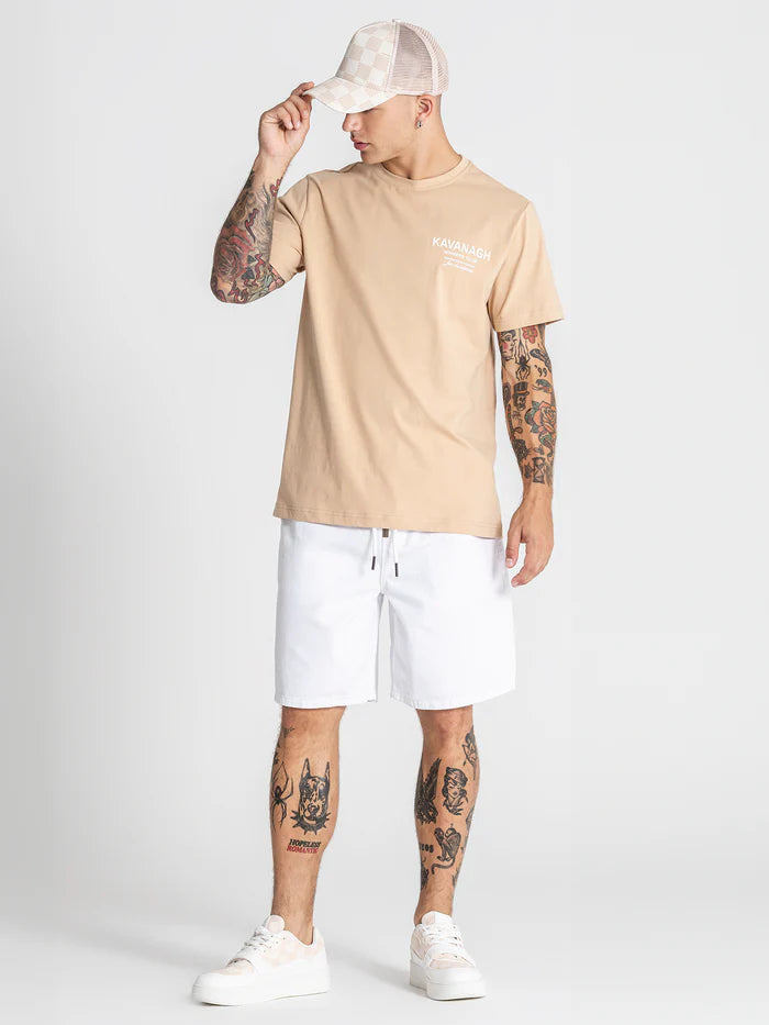 GIANNI KAVANAGH BEIGE THE CLUB T SHIRT