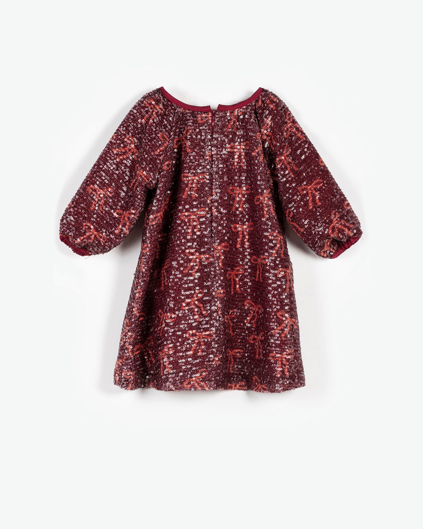 YELL-OH! ALLOVER SEQUIN BOWS DRESS