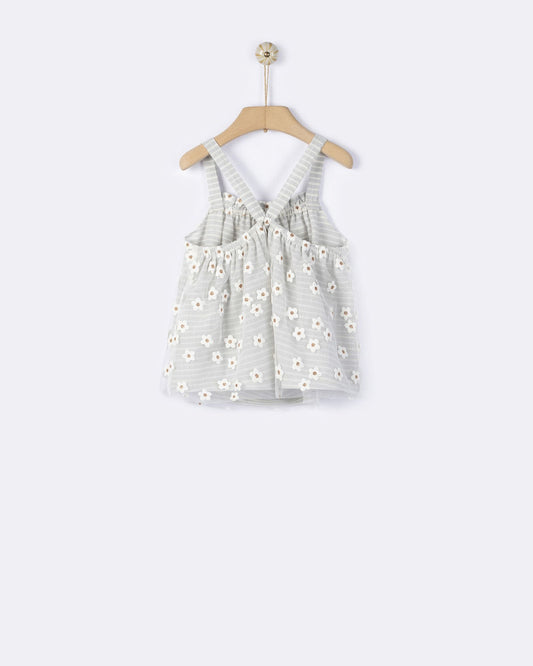 YELL-OH AITHER TOP STRIPED DAISIES