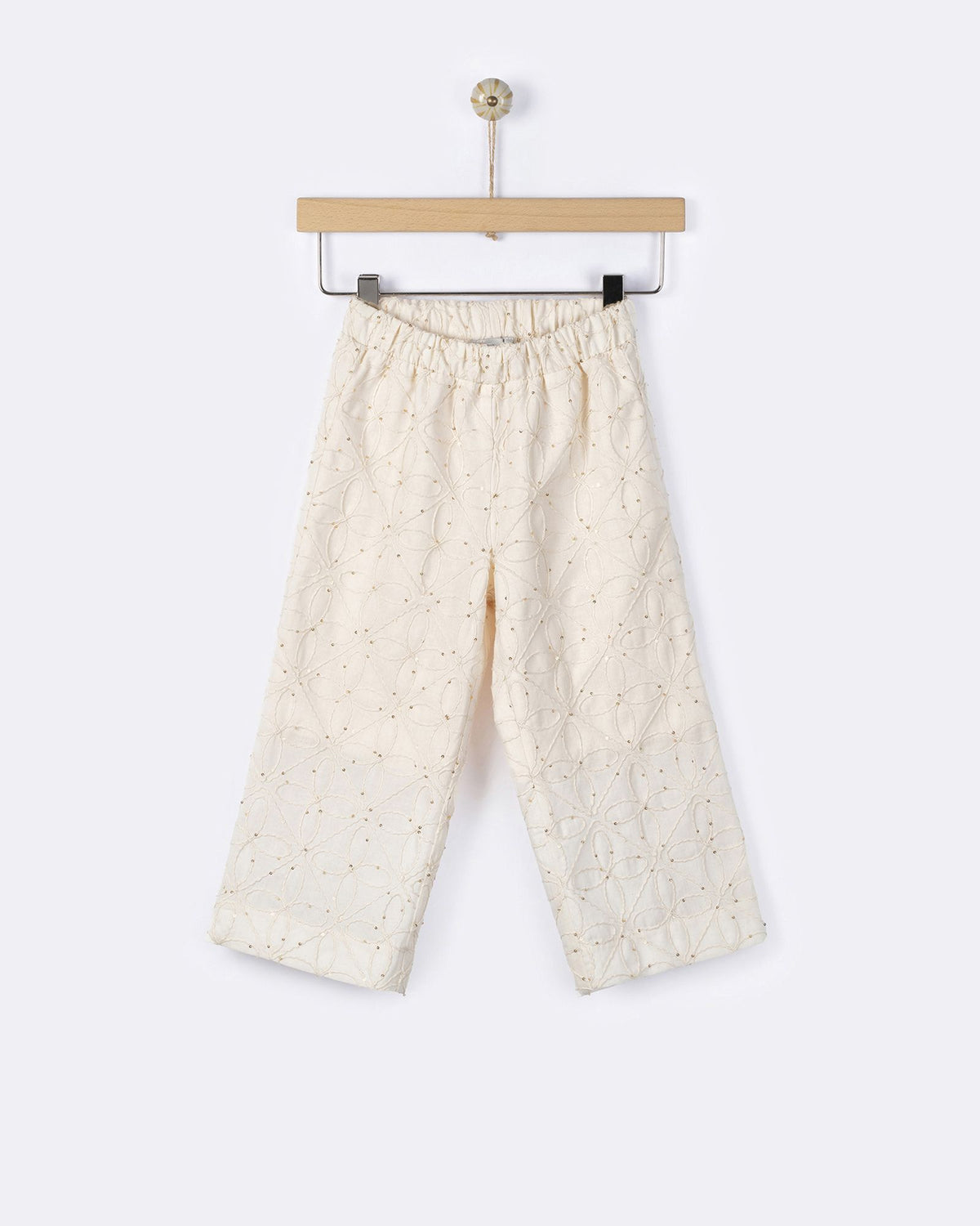 YELL-OH ALUNA RHOMBUS PANTS ECRU