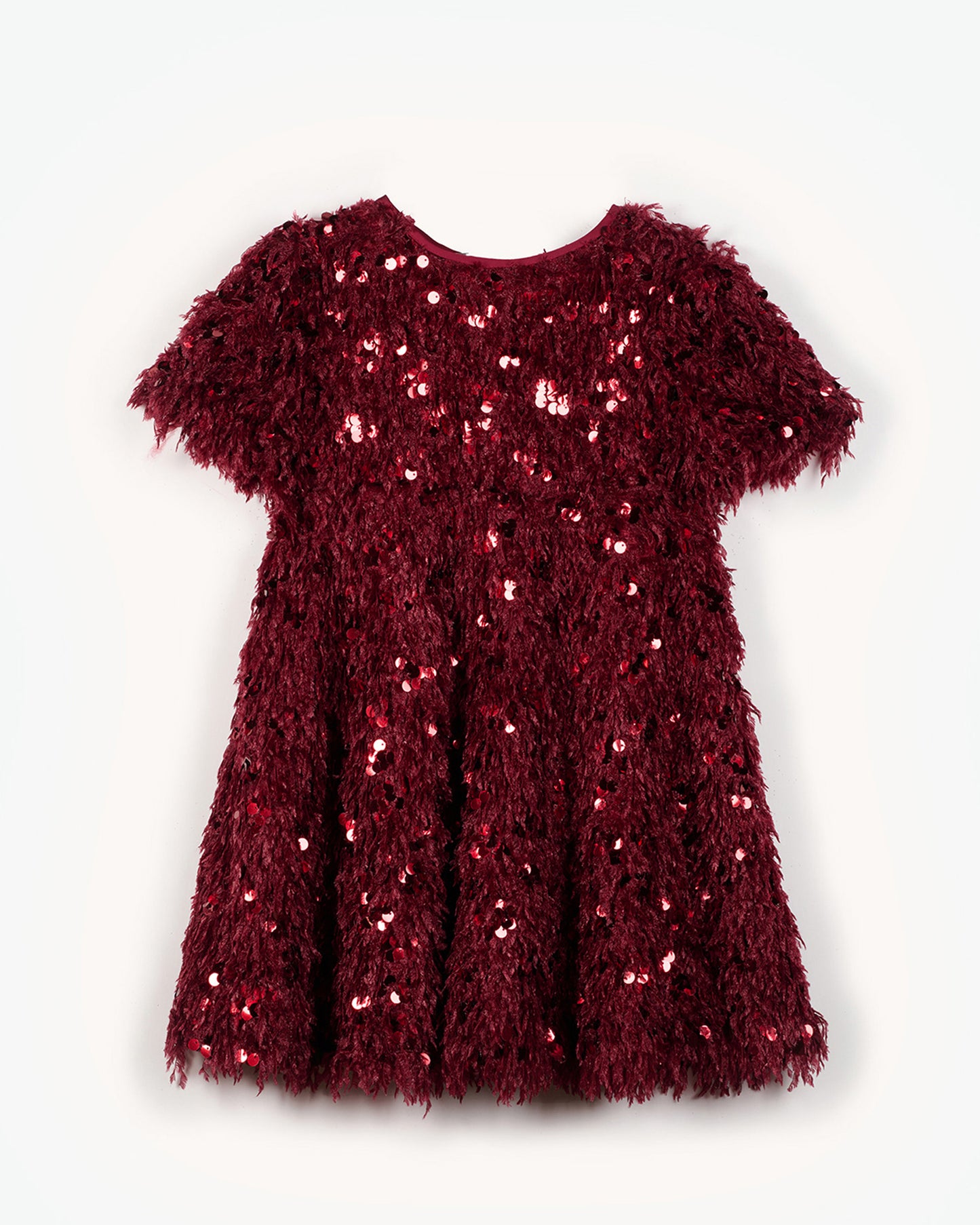 YELLO-OH! LADY DRESS WITH FLOWERS & SEQUINS