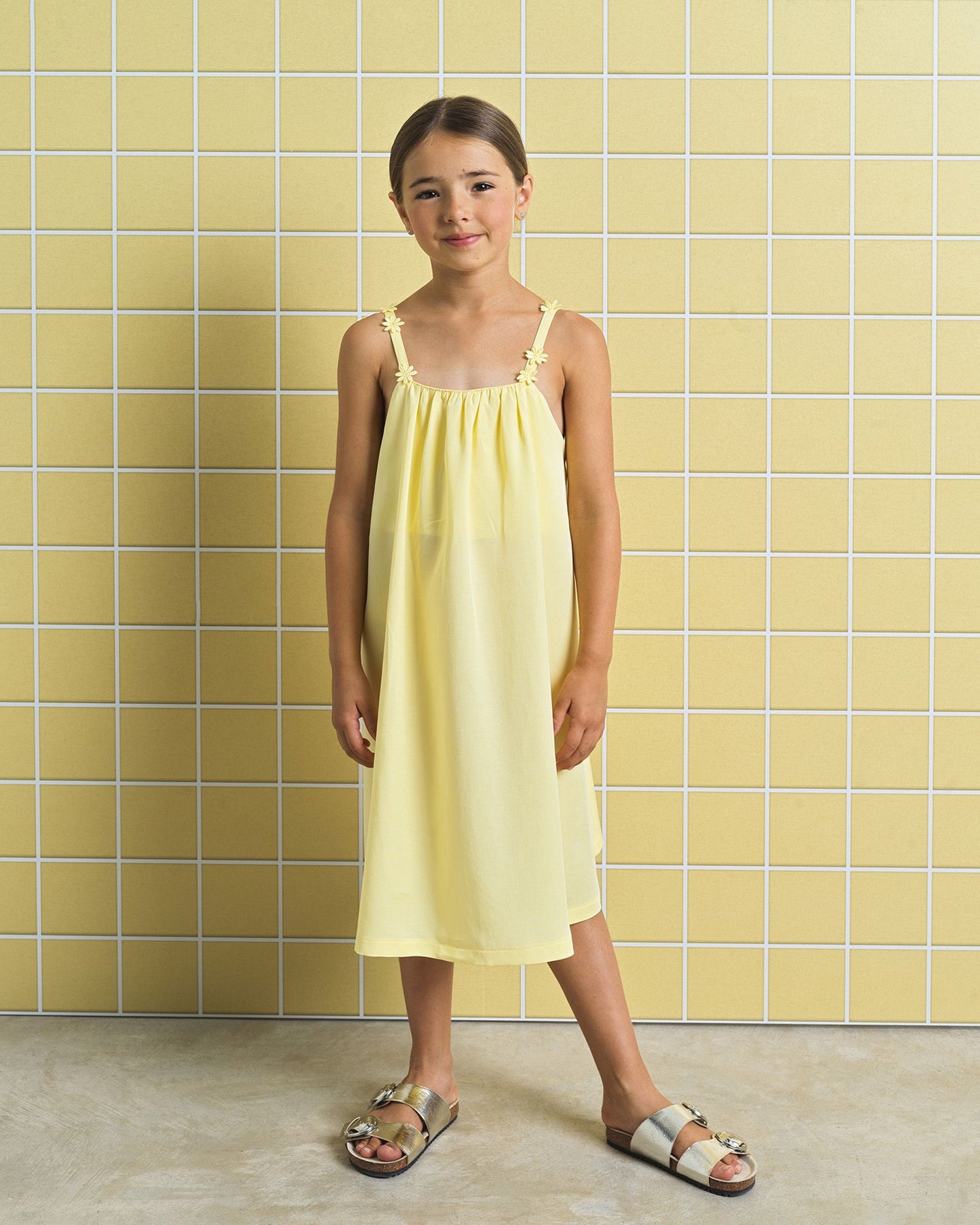 YELL-OH DAPHNE DAISIES SUNSHINE DRESS