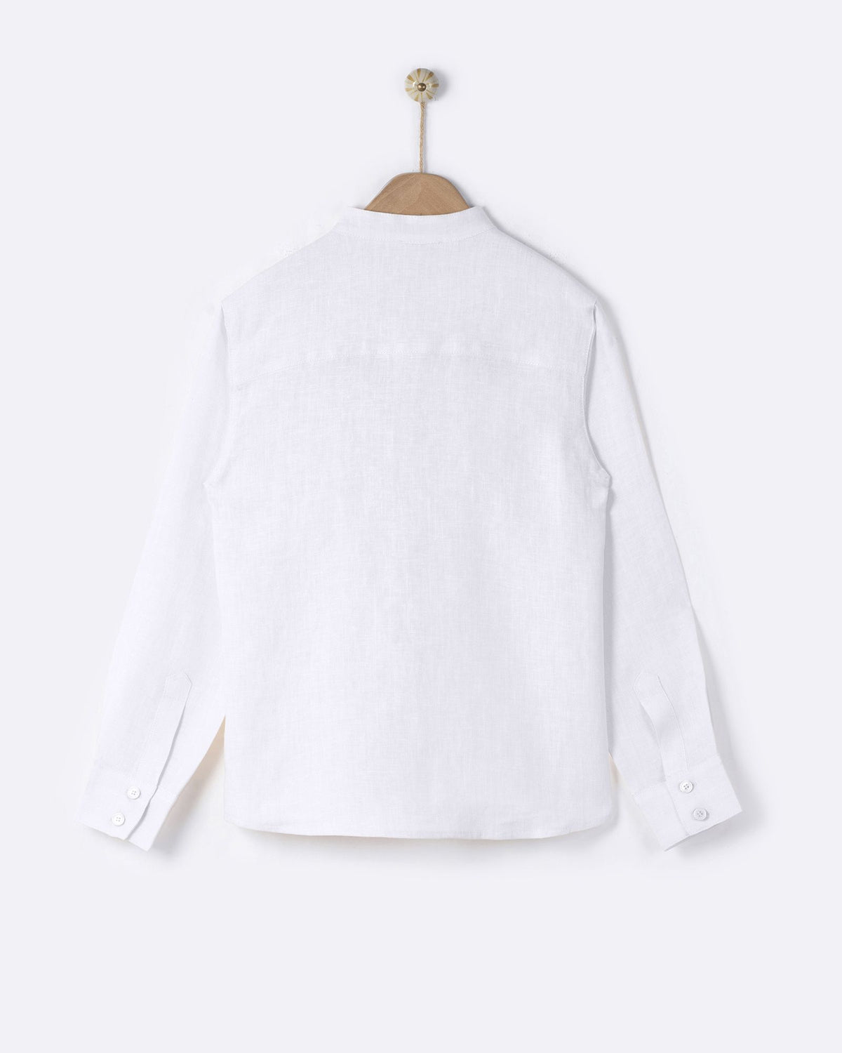 YELL-OH AION LINEN SHIRT WHITE