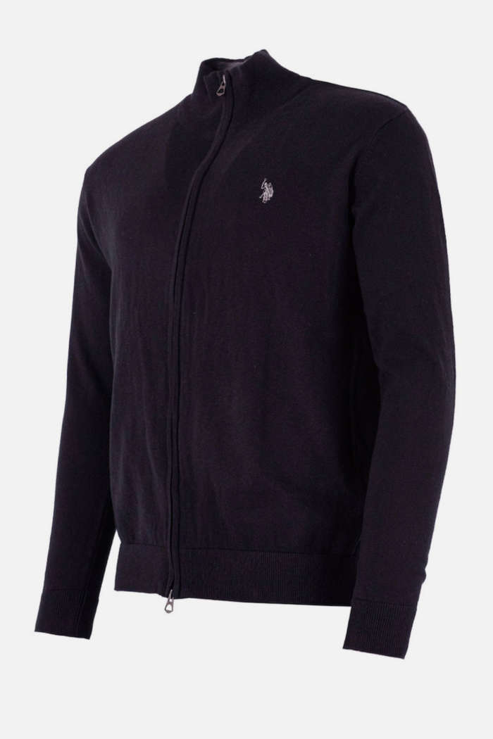 US POLO ASSN MEN LEO FULL ZIP KNITTED CARDIGAN
