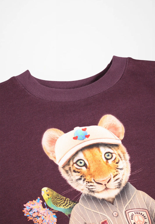MOLO KIDS TIGER PRINT SWEATSHIRT