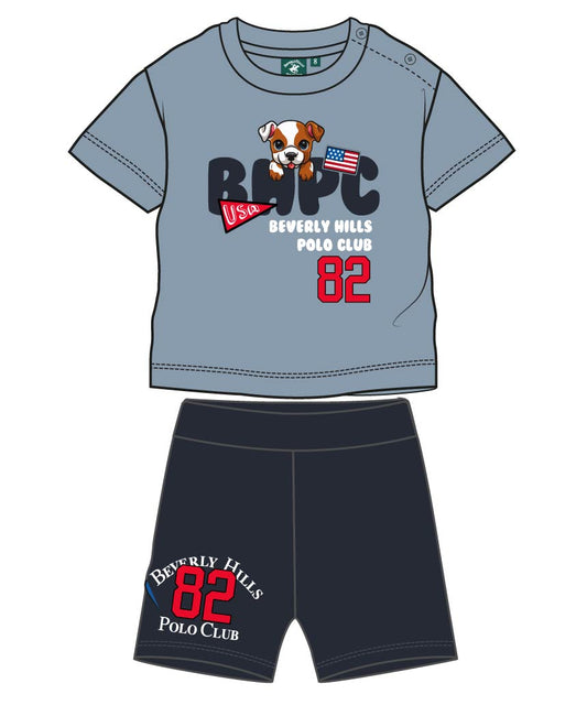 BEVERLY HILLS POLO CLUP SET T SHIRT & SHORT