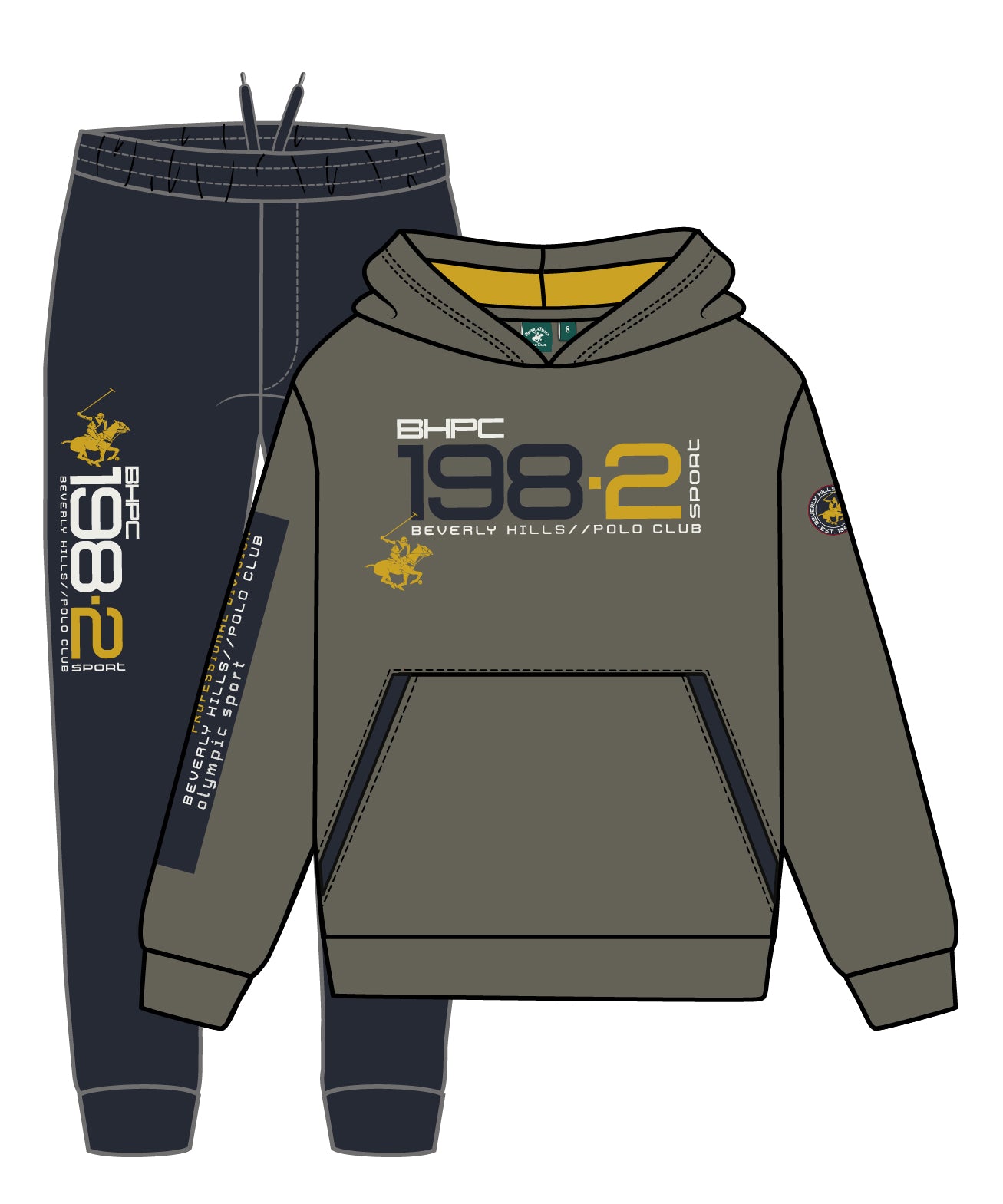 BEVERLY HILLS POLO CLUB HOODED TRACKSUIT