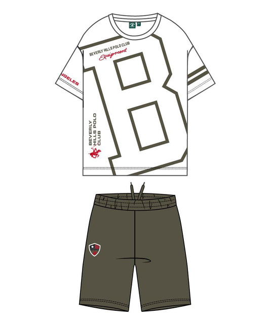 BEVERLY HILLS POLO CLUB KIDS SET T SHIRT & SHORT
