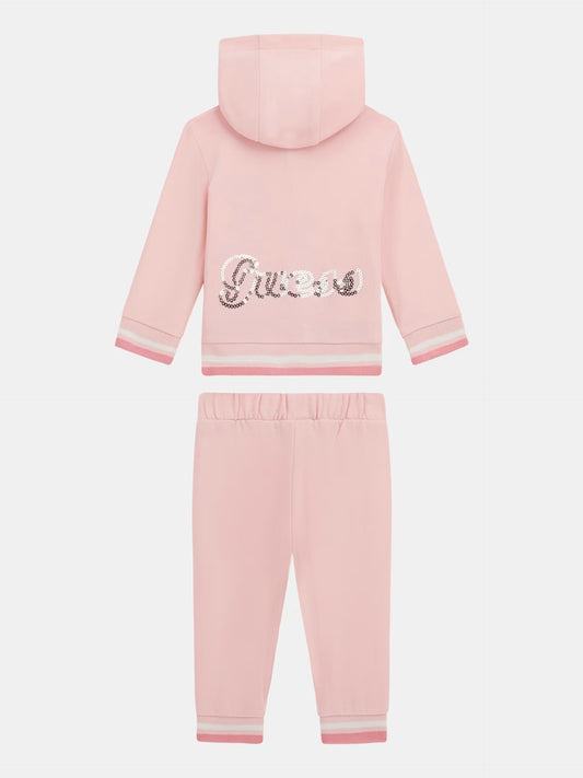 GUESS BABY HOODED ZIP TOP & PANTS SET