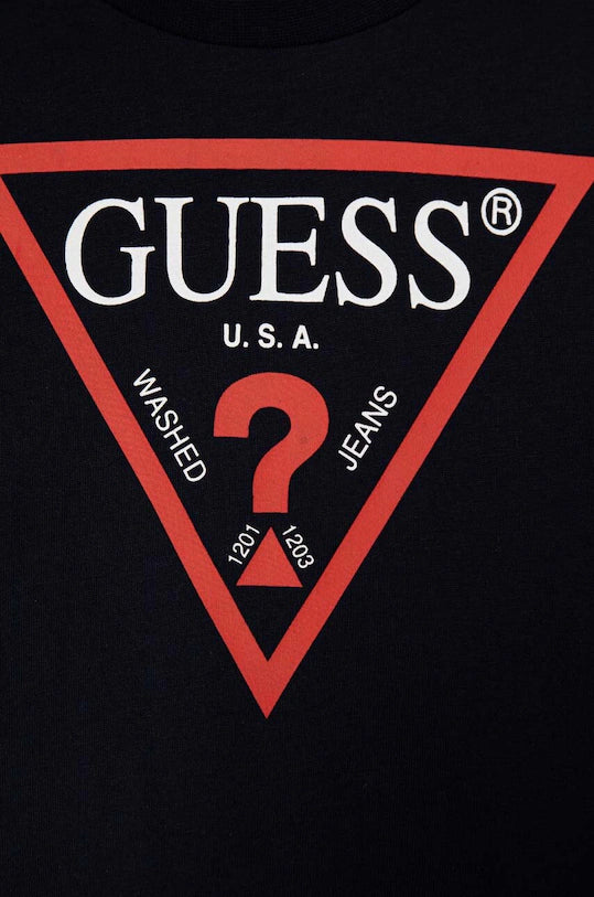 GUESS KIDS CORE TRIANGLE LOGO T SHIRT