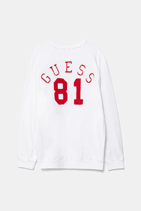GUESS BACK EMBROIDERY OVERSIZED JUMPER