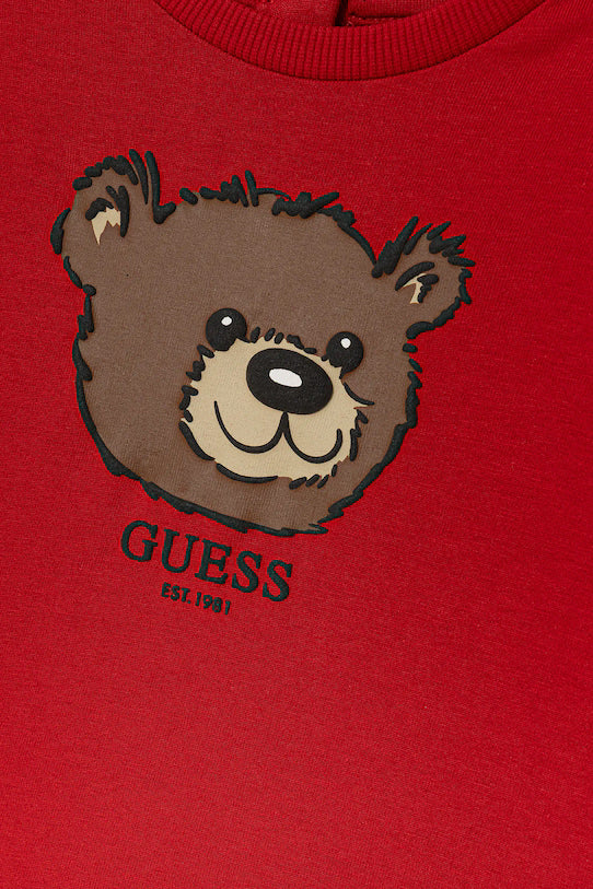 GUESS BABY BEAR EMBROIDERED T SHIRT