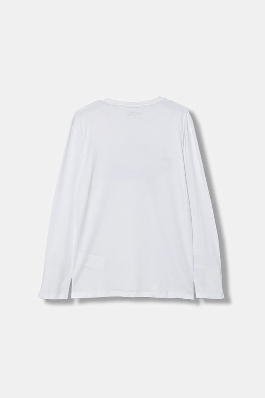 GUESS LONGSLEEVE EMBROIDERED T SHIRT