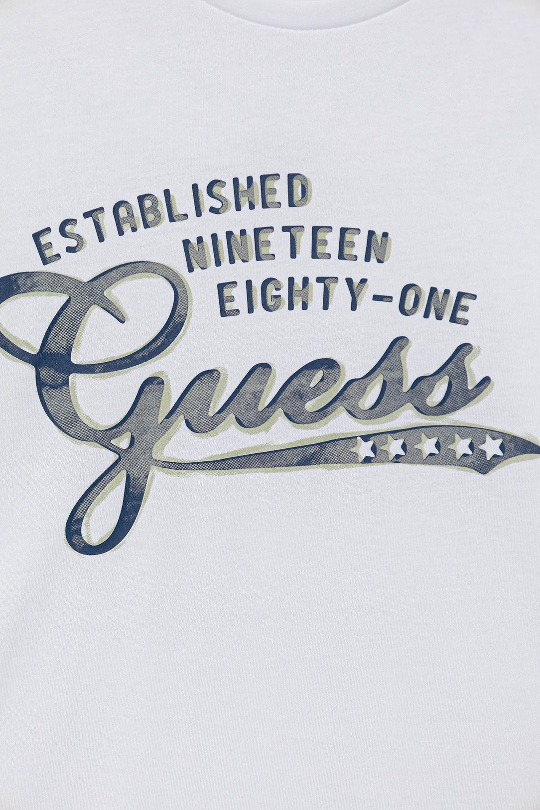 GUESS LONGSLEEVE EMBROIDERED T SHIRT