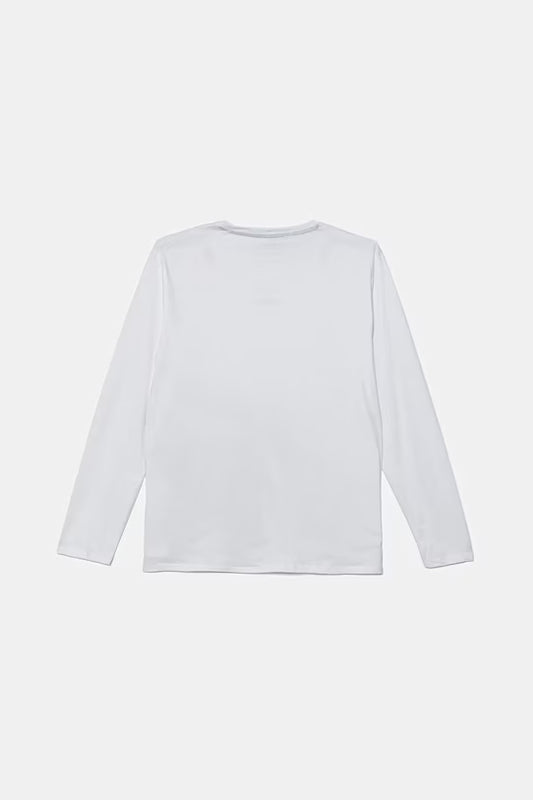 GUESS EMBROIDERED LS T SHIRT