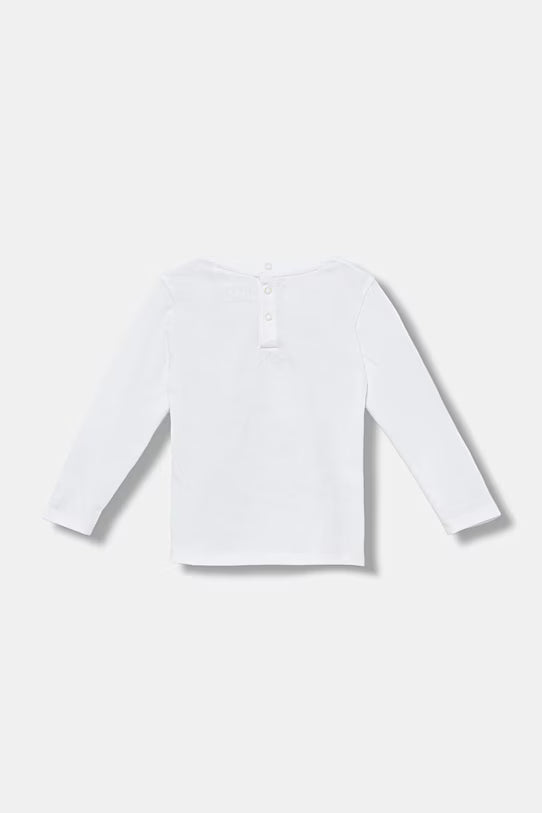 GUESS KIDS BEAR EMBROIDERY LS T SHIRT