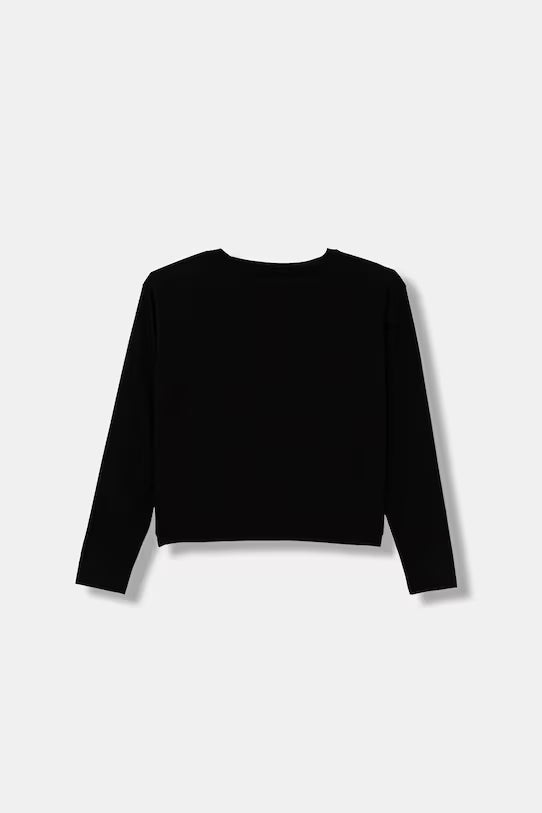 GUESS LS FLOWER EMBROIDERED T SHIRT