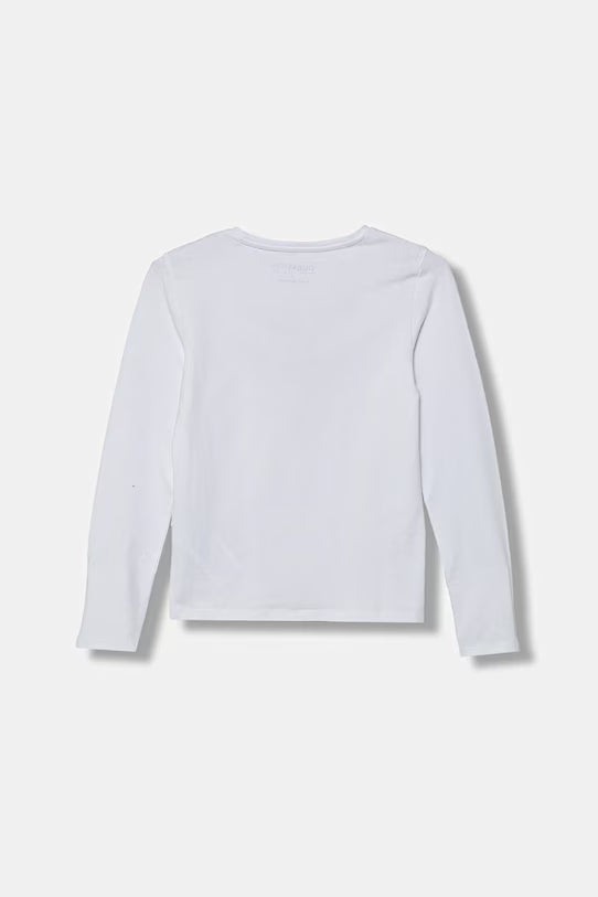 GUESS KIDS TRIANGLE SEQUINS LS T SHIRT