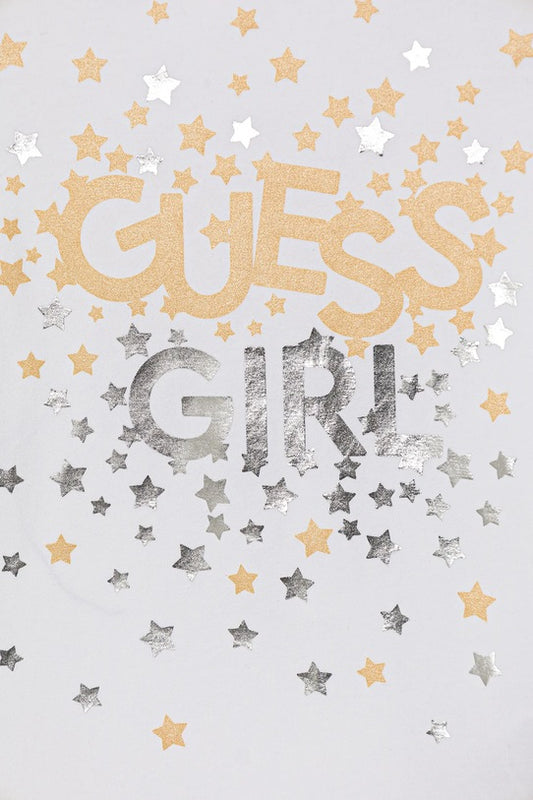 GUESS JEANS GIRLS LS T SHIRT WITH STARS
