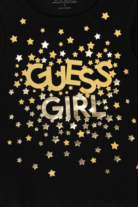 GUESS JEANS GIRLS LS T SHIRT STARS